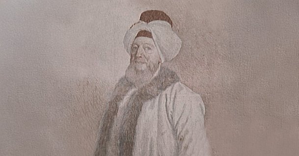 Claude Alexandre, Count of Bonneval, known as Humbaracı Ahmet Pasha, illustrated by Jean-Étienne Liotard. (Wikipedia Photo – edited by Nizam Arslan)