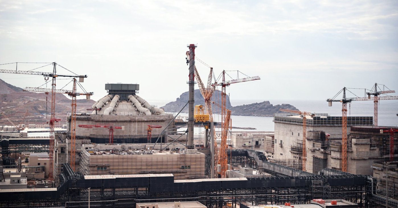 The construction site of the Akkuyu Nuclear Power Plant, Mersin, southern Türkiye, Dec. 5, 2025. (AA Photo)