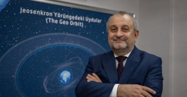 Ahmet Hamdi Atalay, CEO of Türksat, poses during an interview with Anadolu Agency (AA), Ankara, Türkiye, Dec. 26, 2025. (AA Photo)