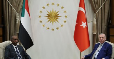 Sudan's Sovereign Council Chairperson Abdel Fattah al-Burhan (L) meets with President Recep Tayyip Erdoğan, Ankara, Türkiye, Dec. 25, 2025. (AA Photo)
