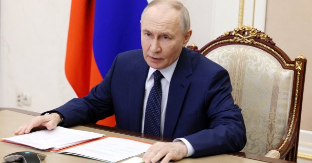 Russian President Vladimir Putin chairs a meeting at the Kremlin in Moscow, Russia, Dec. 26, 2025. (Reuters Photo)