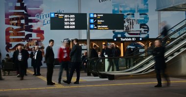 People are seen following the opening ceremony of Phase 1 of the Sabiha Gökçen Airport Terminal 1 Renovation Project, Istanbul, Türkiye, Dec. 29, 2025. (AA Photo)
