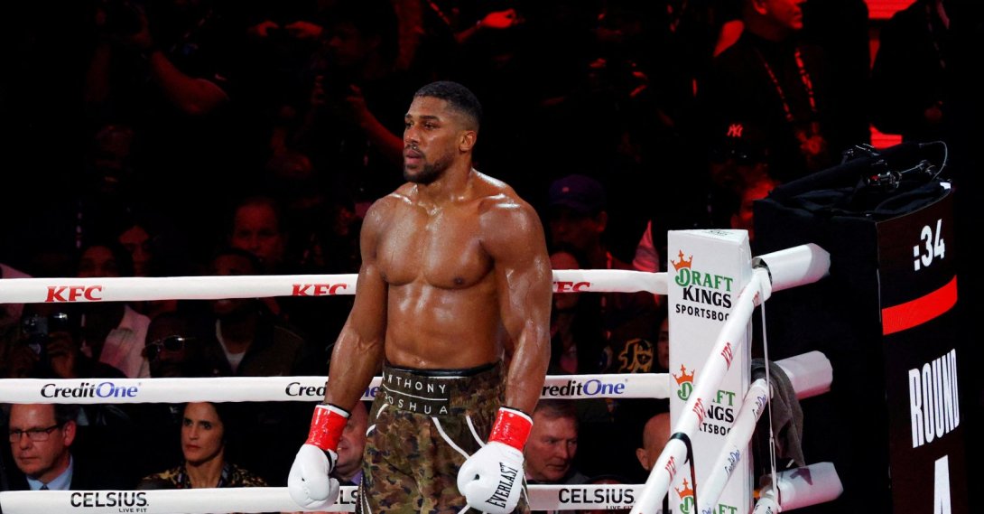 Anthony Joshua during his fight against Jake Paul, Kaseya Center, Miami, Florida, U.S., Dec. 19, 2025. (Reuters Photo)