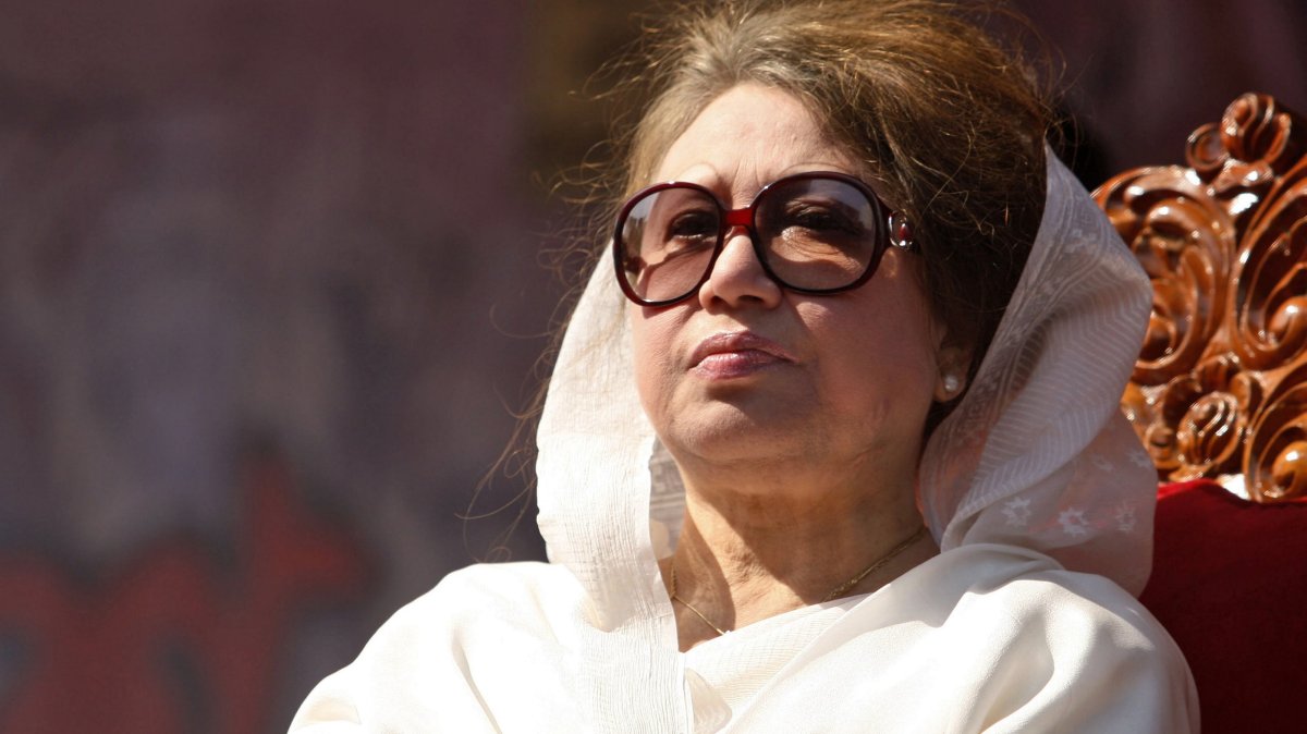 Khaleda Zia, Bangladesh's former prime minister attends a BNP rally at Paltan in Dhaka, Bangladesh, March 12, 2012. (EPA Photo)