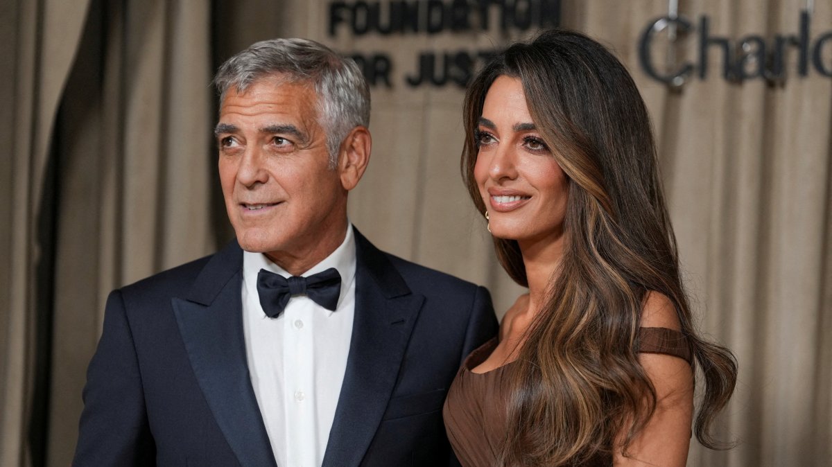 Actor George Clooney and Amal Clooney host their annual fundraiser "The Albie Awards," London, U.K., Oct. 3, 2025. (Reuters Photo)