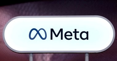 The logo of Meta is seen at Porte de Versailles exhibition center, Paris, France, June 11, 2025. (Reuters Photo)