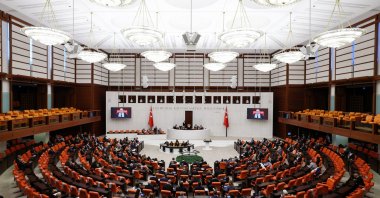 General view of Parliament in session, Ankara, Türkiye, Aug. 29, 2025. (AA Photo)