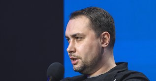 Kyrylo Budanov, Chief of the Main Intelligence Directorate of the Ministry of Defense of Ukraine, attends the press conference 'Ukraine, Year 2025' in Kyiv, Ukraine, Feb. 25, 2025. (EPA File Photo)