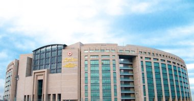 The exterior view of the Istanbul Çağlayan Justice Complex, the biggest courthouse in the city, Istanbul, Türkiye. April 7, 2019. (Shutterstock Photo)