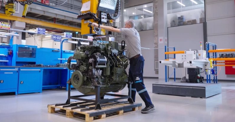 The Batu engine is seen at the BMC factory, Ankara, Türkiye, Dec. 31, 2025. (DHA Photo)