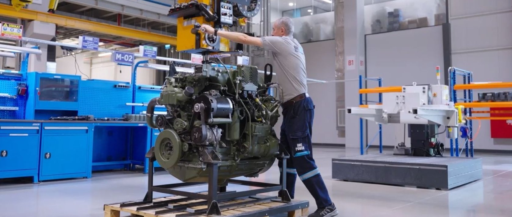The Batu engine is seen at the BMC factory, Ankara, Türkiye, Dec. 31, 2025. (DHA Photo)