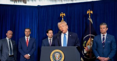 U.S. President Donald Trump speaks during a news conference, Mar-a-Lago Club, Palm Beach, Florida, U.S., Jan. 3, 2026. (EPA Photo)
