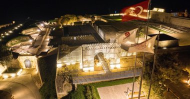 A drone view shows the Seddülbahir Fortress in Çanakkale, western Türkiye, Jan. 3, 2025. (AA Photo)