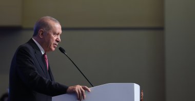President Recep Tayyip Erdoğan speaks at an event in Istanbul, Türkiye, Jan. 3, 2026. (AA Photo) 