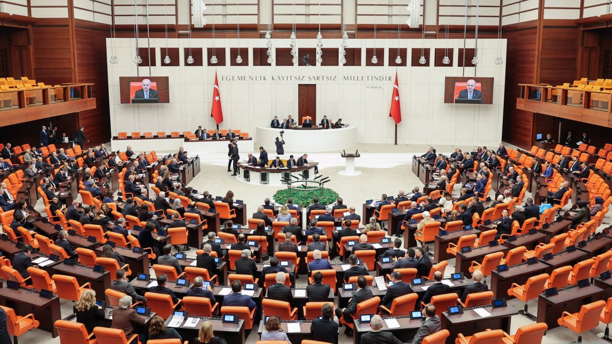 A view of Parliament in session, Ankara, Türkiye, Dec. 24, 2025. (DHA Photo)