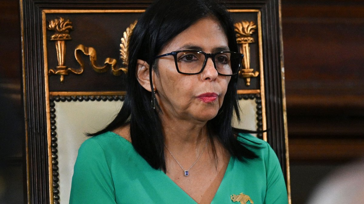 Venezuela's vice-President Delcy Rodriguez attends a session of the National Assembly to swear in as Venezuela's interim President in Caracas, Venezuela, Jan. 5, 2026. (AFP Photo)