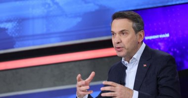 Energy and Natural Resources Minister Alparslan Bayraktar speaks during a televised interview, Jan. 4, 2026. (AA Photo)