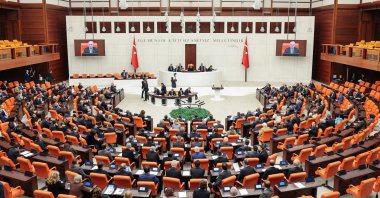 A view of Parliament in session, Ankara, Türkiye, Dec. 24, 2025. (DHA Photo)