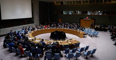 The United Nations Security Council holds an emergency meeting to discuss recent U.S. actions in Venezuela in U.N. headquarters in New York, Jan. 5, 2026. (AFP Photo)