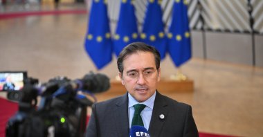 Spanish Foreign Minister José Manuel Albares attends the European Union foreign ministers meeting in Brussels, Belgium, Dec. 15, 2025. (AA File Photo)