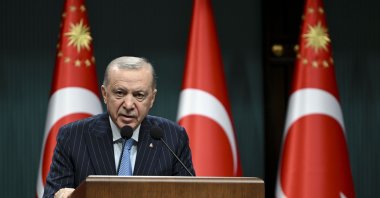 President Recep Tayyip Erdoğan speaks at a press conference following a Cabinet meeting in the capital Ankara, Türkiye, Jan. 5, 2026. (AA Photo)