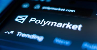 The Polymarket logo is seen on a screen, Denver, Colorado, U.S., June, 18, 2025. (Shutterstock Photo)