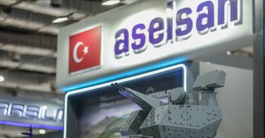 The Aselsan booth and its products are seen during the EDEX 2025 fair, Cairo, Egypt, Dec. 2, 2025. (AA Photo)
