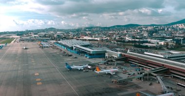 An aerial view of Sabiha Gökçen Airport, Istanbul, Türkiye, Dec. 29, 2025. (AA Photo)