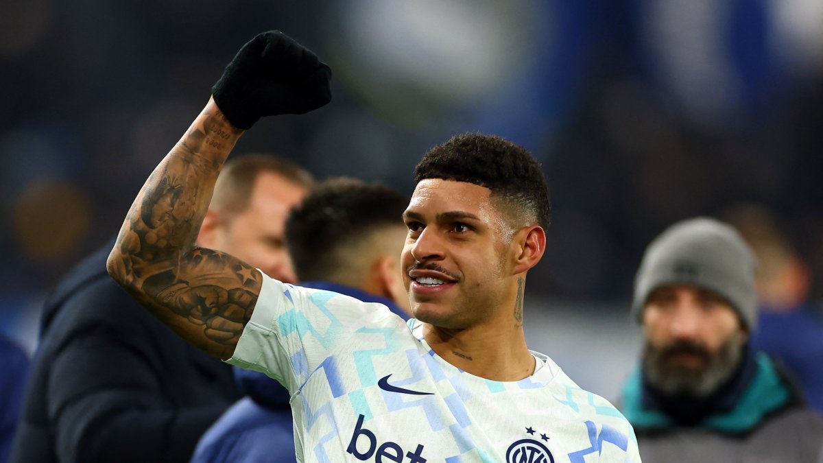 Inter Milan's Luis Henrique celebrates after the Serie A match against Atalanta at Gewiss Stadium, Bergamo, Italy, Dec. 28, 2025. (Reuters Photo)