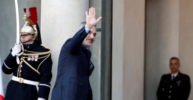 Foreign Minister Hakan Fidan arrives for the Coalition of the Willing summit at the Elysee Palace, Paris, France, Jan. 6, 2026. (Reuters Photo)