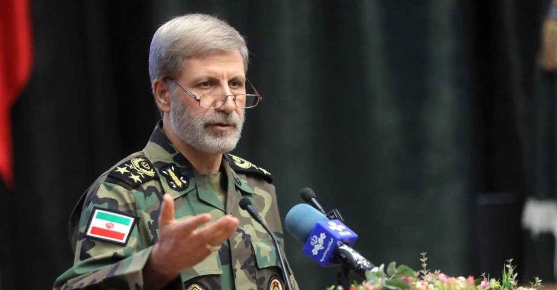 Iran's army chief Maj. Gen. Amir Hatami speaks to military academy students, in Tehran, Iran, Jan. 7, 2026. (AP Photo)