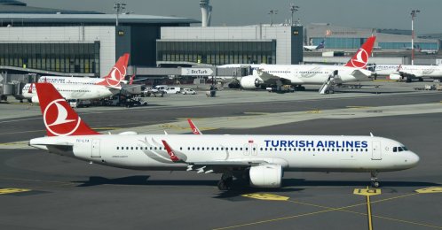 Turkish Airlines aircraft are seen at Istanbul Airport, Oct. 30, 2025. (Shutterstock Photo)