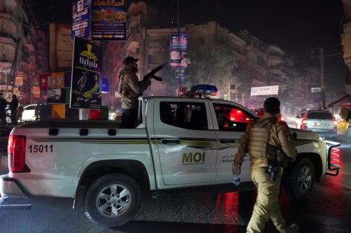 Syrian security forces secure the Ashrafieh neighborhood after clashes with the PKK/YPG terrorist group, Aleppo, Syria, Jan. 9, 2026. (Reuters Photo)