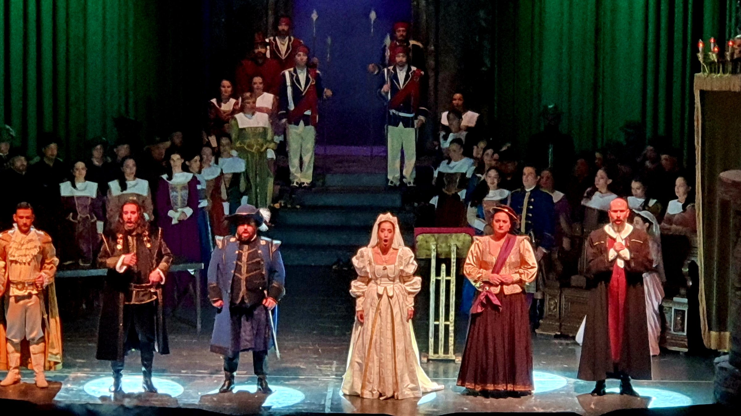 Members of the Ankara State Opera and Ballet (Ankara DOB) perform Gaetano Donizetti’s "Lucia di Lammermoor," Ankara, Türkiye, Jan. 5, 2026. (Photo by Mehmet Rıza)