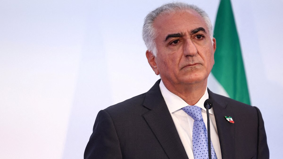 Reza Pahlavi, the exiled son of the last Shah of Iran, attends a press conference about the situation in Iran and the need to support Iranians, in Paris, France, June 23, 2025. (Reuters Photo)