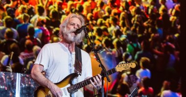 Bob Weir of Dead &amp; Company performs at Bonnaroo Music and Arts Festival, Manchester, Tenn., U.S., June 12, 2016. (AP Photo)