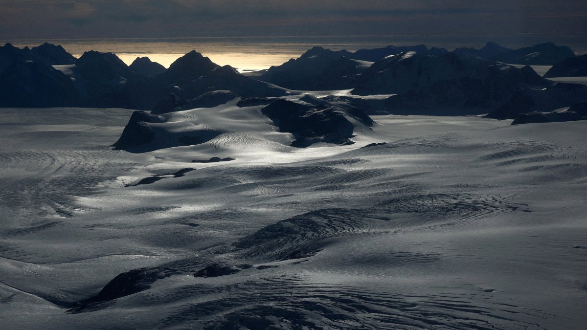 An aerial view shows western Greenland, September 16, 2025. (Reuters Photo)