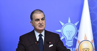 AK Party spokesman Ömer Çelik speaks to reporters after a meeting in Ankara, Dec. 22, 2025. (AA File Photo)