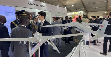 Turkish-made Baykar drones and a Skydagger booth are showcased at The Bamako Expo Fair (BAMEX'25), Bamako, Mali, Nov. 11, 2025. (AA Photo)