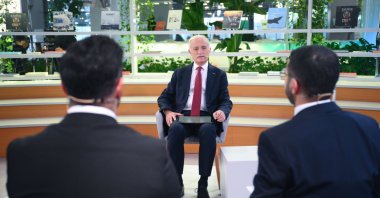 Foreign Economic Relations Board (DEIK) President Nail Olpak speaks during an interview, Istanbul, Türkiye, Jan. 12, 2026. (AA Photo)