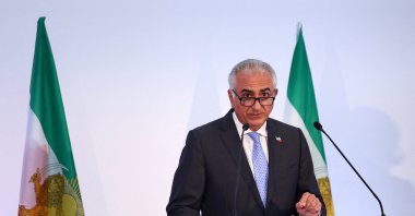 Reza Pahlavi, the exiled son of the last Shah of Iran, speaks during a press conference about the situation in Iran and the need to support Iranians, in Paris, France, June 23, 2025. (Reuters File Photo)
