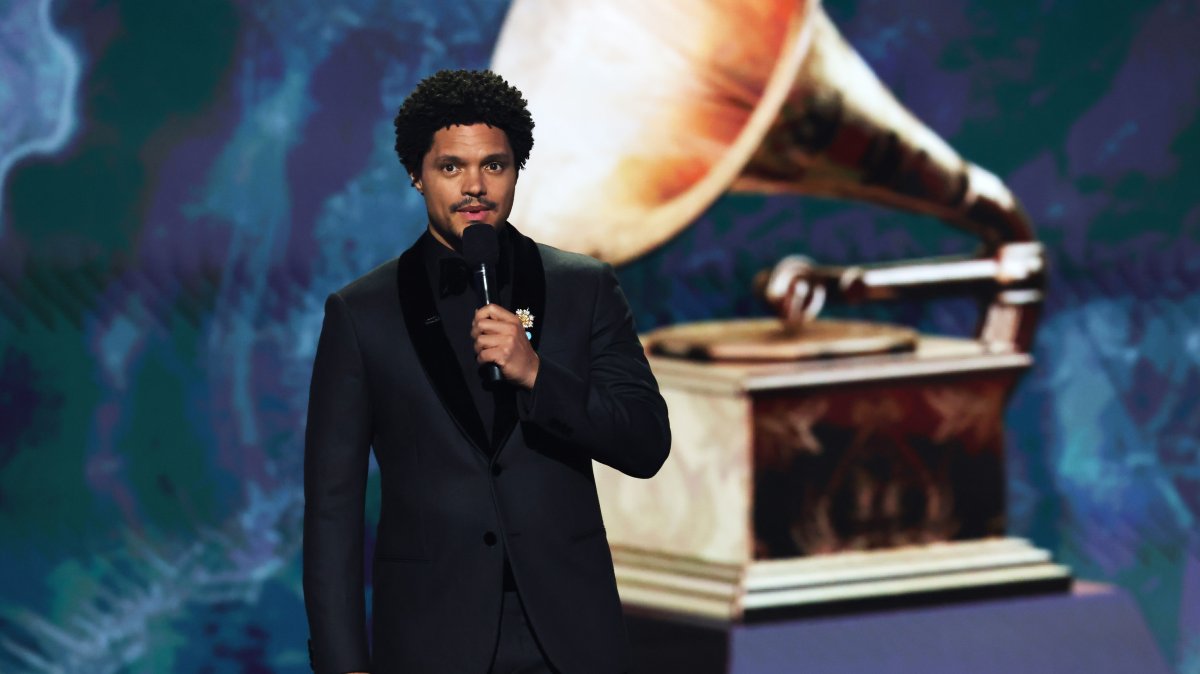 Host Trevor Noah speaks onstage during the 67th Annual GRAMMY Awards, Los Angeles, California, U.S., Feb. 2, 2025. (Getty Images Photo)