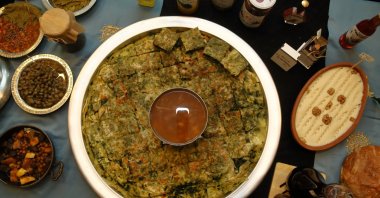 A table displaying traditional dishes from Çorum, central Türkiye, Jan. 13, 2026. (AA Photo)