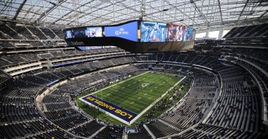 A view of the field at SoFi Stadium before a Los Angeles Rams game, Inglewood, U.S., Dec. 14, 2025. (Reuters Photo)