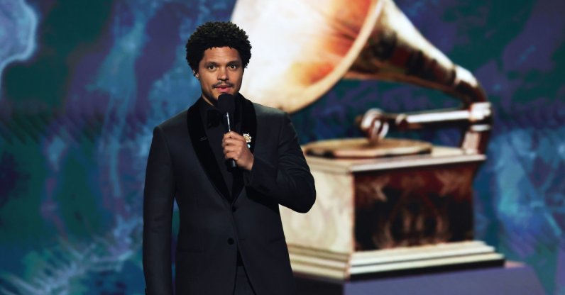 Host Trevor Noah speaks onstage during the 67th Annual GRAMMY Awards, Los Angeles, California, U.S., Feb. 2, 2025. (Getty Images Photo)