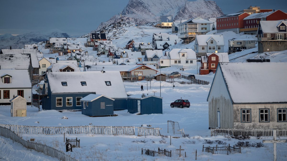 A view of buildings in Nuuk on the day of the meeting between top U.S. officials and the foreign ministers of Denmark and Greenland, Nuuk, Greenland, Jan. 14, 2026. (Reuters Photo)