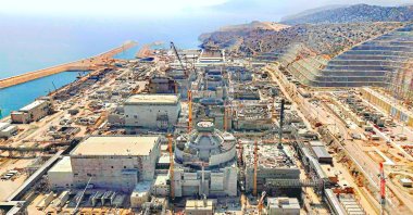 A turbo-generator stator is installed at Unit 2 of the Akkuyu Nuclear Power Plant in the southern province of Mersin, Türkiye, Jan. 8, 2026.  (DHA Photo)