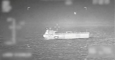 Footage from a video released by the U.S. Southern Command shows the Venezuela-linked tanker Veronica at sea, Jan. 15, 2026. (Reuters Photo)