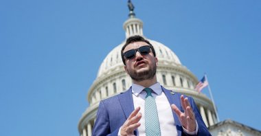 Columbia University graduate and pro-Palestinian activist Mahmoud Khalil stands by the U.S. Capitol building, during a visit to Capitol Hill in Washington, D.C., U.S., July 22, 2025. (Reuters File Photo)