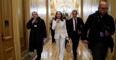 Venezuelan opposition leader Maria Corina Machado arrives at the U.S. Capitol to meet U.S. senators after her meeting with U.S. President Donald Trump at the White House, in Washington, D.C., U.S., Jan. 15, 2026. (Reuters Photo)